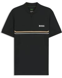 BOSS - Spin Bodymapp Short-Sleeve Slim-Fit Polo Shirt - Lyst