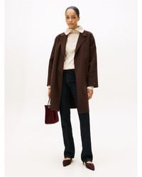 Tommy Hilfiger - Belted Double-Breasted Tailored Fit Overcoat - Lyst