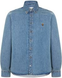 Ami Paris - Adc Long Sleeve Denim Shirt - Lyst