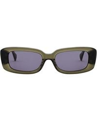 AllSaints - All Sonic 99 Geometric Rectangle Sunglasses - Lyst
