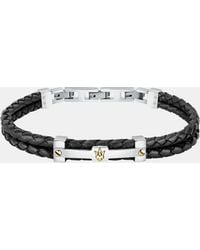 Maserati Jewellery - Maserati Leather Bracelet - Lyst