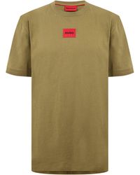 HUGO - Diragolino Contemporary T-Shirt With Logo Detail - Lyst