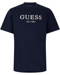 Guess - Regular Fit Embroidered T-Shirt - Lyst