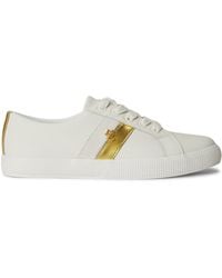 Ralph Lauren - Janson Leather Court Trainers - Lyst