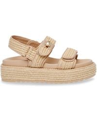 Steve Madden - Big Mona Architectural Platform Flatform Sandals - Lyst
