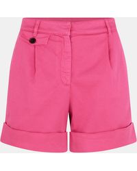 BOSS - Tasandriad High-Waisted Relaxed Fit Denim Shorts - Lyst
