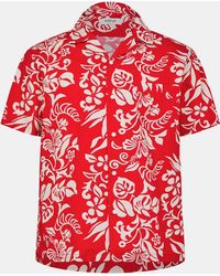 Replay - Hawaiian Short Sleeve Patterned Shirt - Lyst