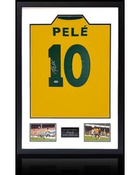 The Fan Cave - Pele Back Signed Brazil Shirt Premium Frame - Lyst