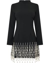 Odd Muse - Pearl Sleeved Mini Dress - Lyst