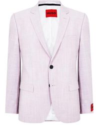 HUGO - Arti232x Pattern Suit Jacket - Lyst