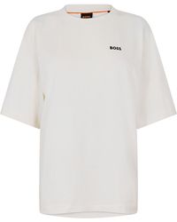 BOSS - Short Sleeve T-Shirt With Logo Detail (Eregular) - Lyst