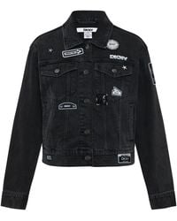 DKNY - Pins N Patches Long Sleeve Denim Jacket - Lyst