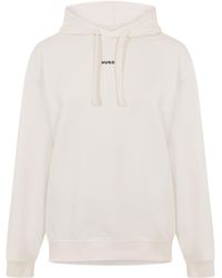 HUGO - Logo Hoodie - Lyst