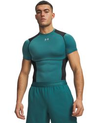 Under Armour - Heatgear Elite Compression Short Sleeve Rack Ultimate Reflective - Lyst