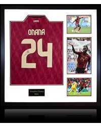 The Fan Cave - Amadou Onana Signed Belgium Shirt Elite Frame - Lyst