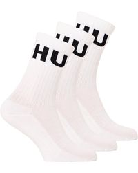 HUGO - Qs Iconic Cc Trainer Ankle Socks - Lyst