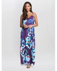Gina Bacconi - Genny Floral Print Maxi Dress - Lyst