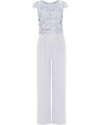 phase eight bright lipstick ilia lace bodice jumpsuit