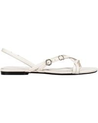HUGO - Flat Sandals With Buckle Detail (Amaryl) - Lyst