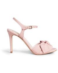 Ted Baker - Heevia Bow Stiletto Heel Sandals - Lyst