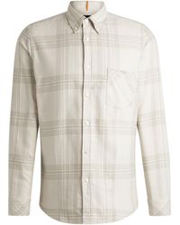 BOSS - Rickert M Long Sleeve Patterned Shirt - Lyst