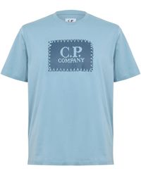C.P. Company - Block Logo Regular Fit T-Shirt - Lyst