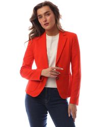 BOSS - Single Breasted Viscose Long Sleeve Blazer - Lyst