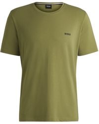BOSS - Bodywear Mix & Match Premium Cotton T-Shirt With Logo Detail - Lyst