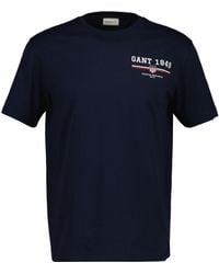 GANT - Graphic Regular Fit T-Shirt - Lyst