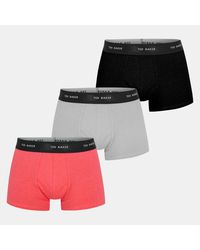 Ted Baker - Tb 3-Pack Logo Boxer Briefs - Lyst
