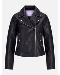 JJXX - Faux Leather Biker Jacket Ladies - Lyst