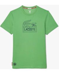 Lacoste - Roland-garros Edition Ultra Dry Tennis T-shirt - Lyst