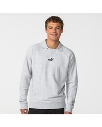 PUMA - Logo Crew Sweatshirt - Lyst