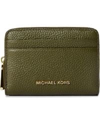 MICHAEL Michael Kors - Jet Set Signature Zip Around Purse - Lyst