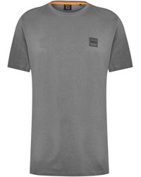 BOSS - Tales T-Shirt With Logo Patch Premium Cotton - Lyst