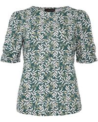 Phase Eight - Poppie Leaf Print Top - Lyst