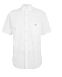 GANT - Classic Poplin Short Sleeve Shirt - Lyst