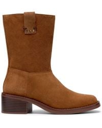 Clarks - Digby Slouch Suede Flat Ankle Boots - Lyst