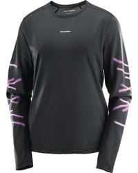 Salomon - Shakeout Core Graphic Ls Running Tee - Lyst