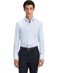 BOSS - H Hank Spread Long Sleeve Oxford Shirt - Lyst