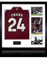 The Fan Cave - Amadou Onana Signed Aston Villa Shirt Premium Fram - Lyst