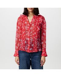 French Connection - Alesandra Long Sleeve Blouse - Lyst