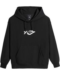 Y-3 - French Terry Liquid Logo Hoodie - Lyst