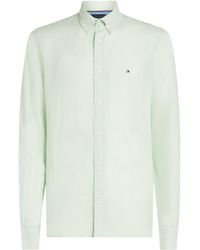 Tommy Hilfiger - Pigment Dyed Long-Sleeve Plain Shirt - Lyst