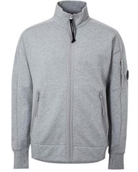 C.P. Company - Full Zip Fleece Sweatshirt - Lyst