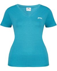 Slazenger 1881 - Ladies V Neck Tee Shirt - Lyst