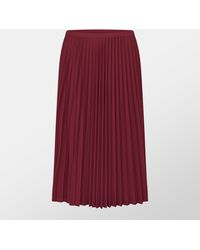 Lacoste - Long Pleated Skirt - Lyst