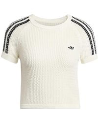 adidas Originals - Knitted Crochet Cali T- Shirt - Lyst
