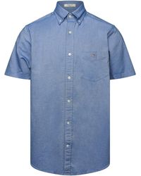 GANT - Reg Oxford Ss Shirt Milky Matcha - Lyst