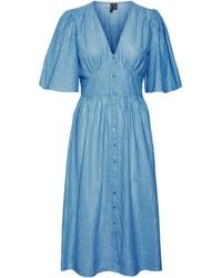 Vero Moda - Ines Lurex A-Line Dress - Lyst